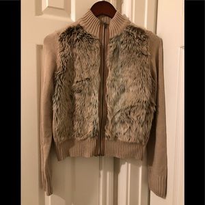 Faux fur H&M sweater